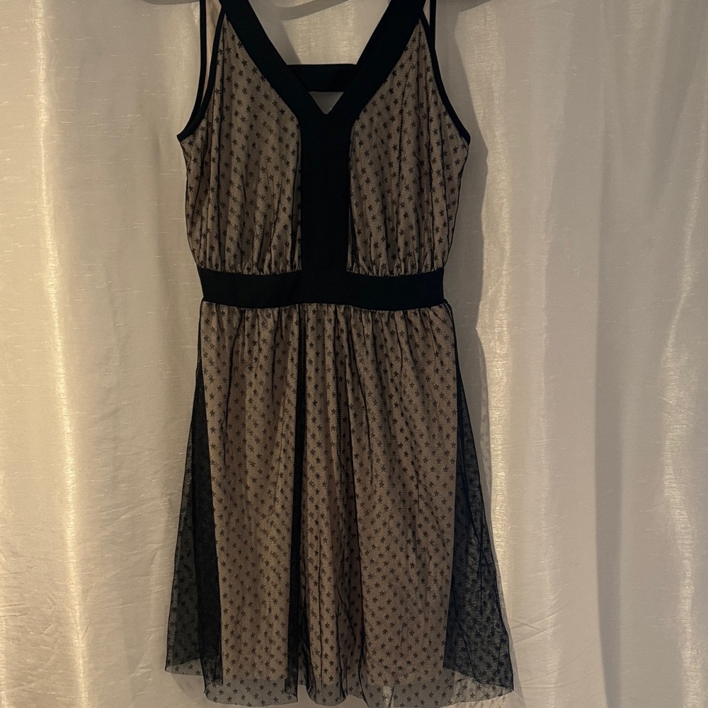 19 Cooper Black and Cream Mini Dress